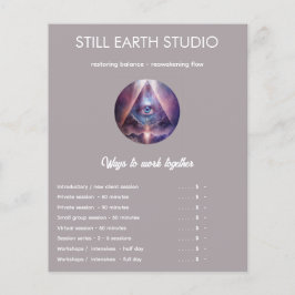 Flyer Sacred Axis | Third Eye Design