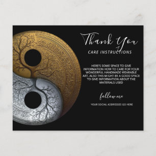 Flyer Sacred Balance Símbolo Yin Yang