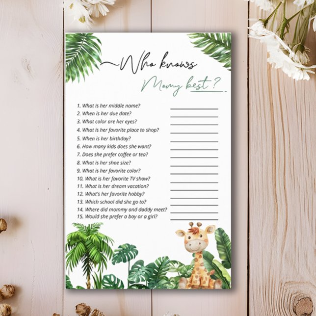 Flyer Safari Tropical Que Conhece O Melhor Jogo Da Mamãe (Criador carregado)