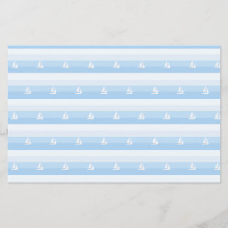 Flyer Sail Boat Stripes Scrap Booking Paper