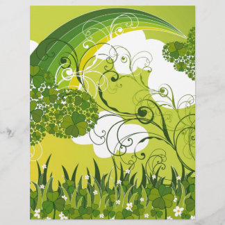 Flyer Saint Patrick's Day Lucky Clovers Shamrock irlandê