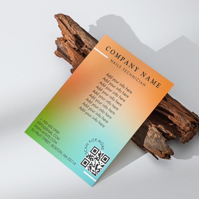 Flyer Salão de Beleza Degradê Holográfico (Beauty Salon Holographic Gradient Flyer)