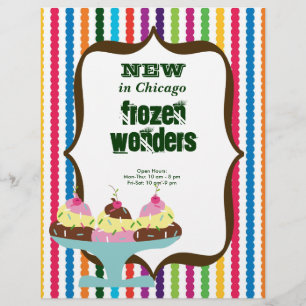 Flyer Salão de beleza do sorvete