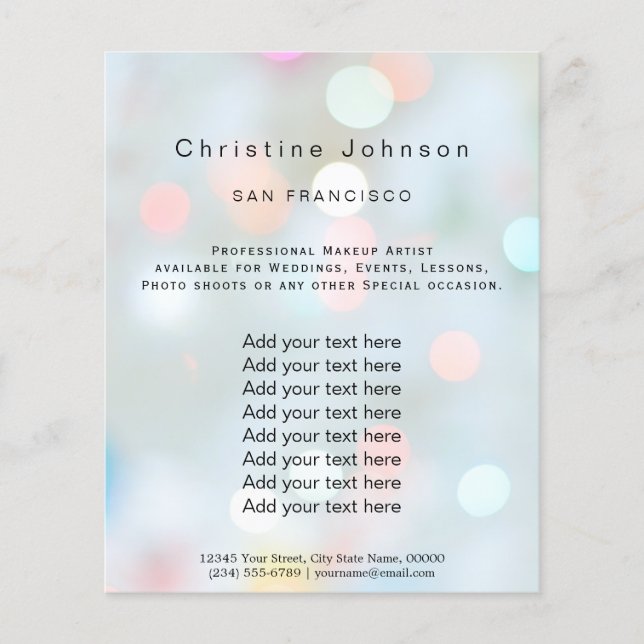 Flyer salão de beleza estética (Frente)