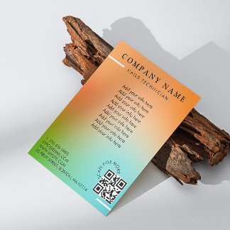 Flyer Salão de Beleza Gradiente Holográfico