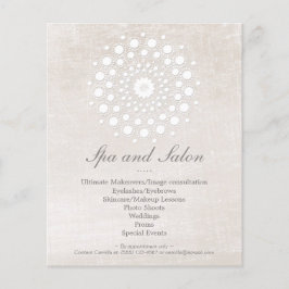 Flyer Salão de Cabelo Simples e Elegante e Spa Sem Branc