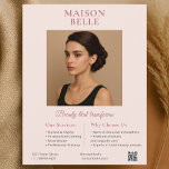 Flyer Salon Business Elegant<br><div class="desc">Capture a atenção com este panfleto requintado, onde a elegância do eterno encontra a sofisticação moderna. A refinada paleta de pincel emparelhada com tons quentes de sepia evoca um ambiente luxuoso e sereno — perfeito para salões de beleza em escala superior. A tipografia combina fontes clássicas de serifa com uma...</div>