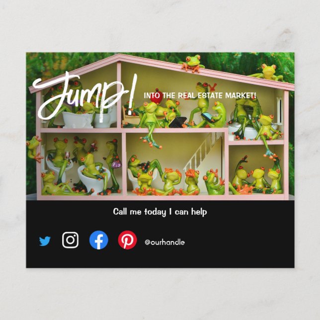 Flyer salto para o mercado imobiliário venda o sapo domé (Frente)