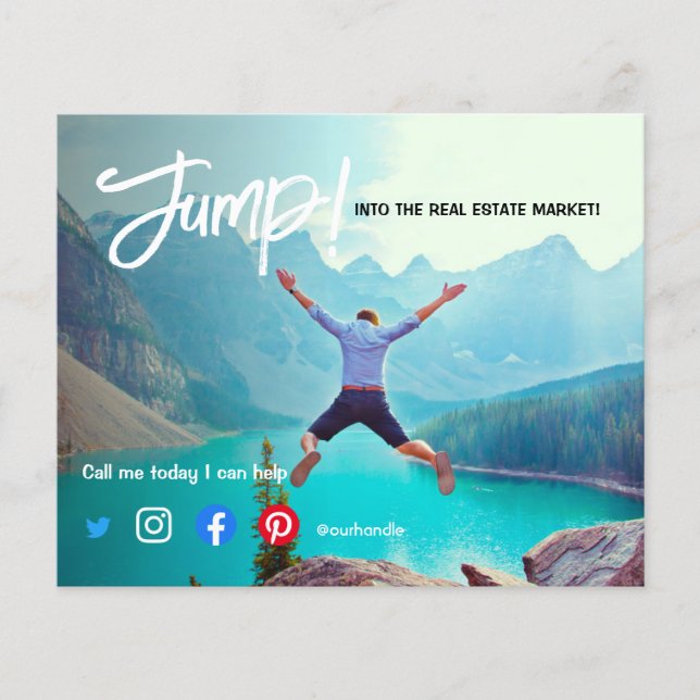 Flyer salto para o mercado imobiliário vendendo casas (Frente)