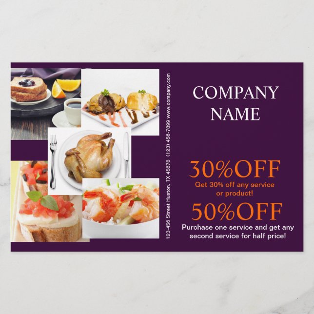 Flyer Sanduíche de bife de carne de frango particular re (Frente)