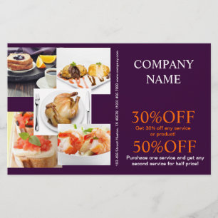 Flyer Sanduíche de hambúrguer de carne frango chef parti