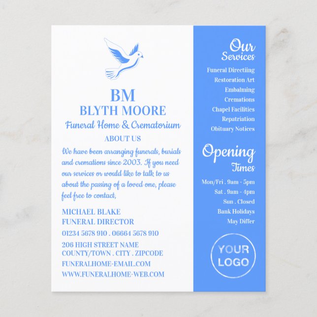 Flyer Santa Dove, Casa Funerária, Diretores (Frente)