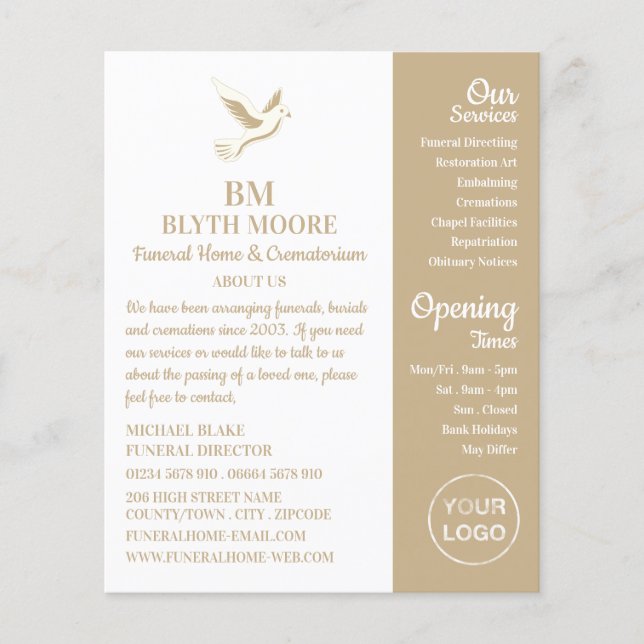 Flyer Santa Dove, Casa Funerária, Diretores (Frente)