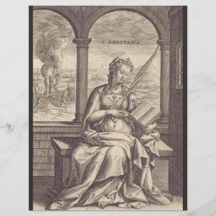 Flyer Santo Anastasia santo cristão e mártir