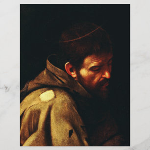 Flyer Santo Francisco de Assisi por Caravaggio