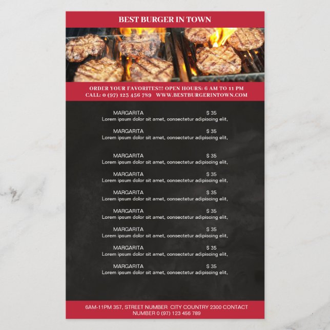 Flyer Schwarz, Rot (Frente)