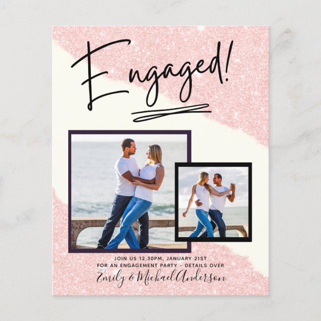 Flyer SCRIPT DE Anúncio do NOIVADO FOTO ORÇAMENTAL (Frente)