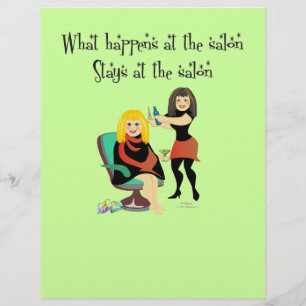 Flyer Segredos do salão de beleza