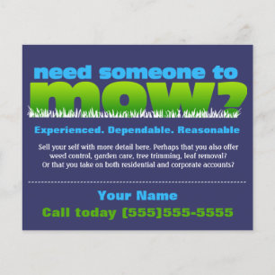 Flyer Segue o Landscaper DK PEQUENA do cuidado do