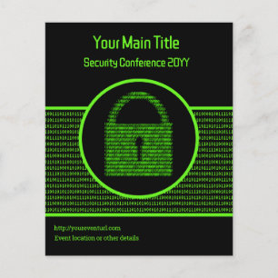 Flyer Segurança de informações e evento de ciber intelig