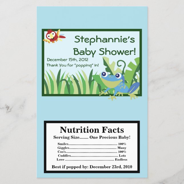 Flyer Selva da Floresta Chuva de Molho de Microondas (Frente)