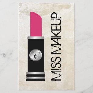 Flyer Senhorita Composição Branco Lavagem