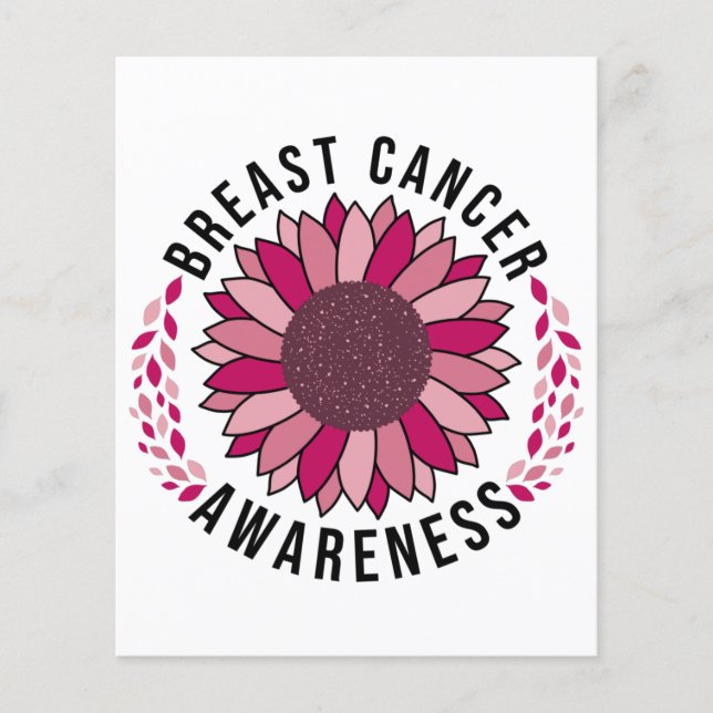 Flyer Sensibilização para o Cancer da Mama Suporte a Flo (Frente)