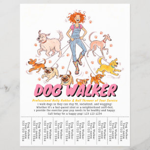 Flyer Serviço de Cuidado de Animais de Estimação e Passe