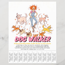 Flyer Serviço de Cuidado de Animais de Estimação e Passe