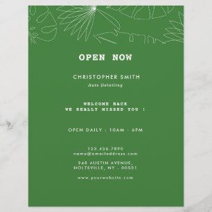 Flyer Serviço de Detalhes Automáticos Tropicais