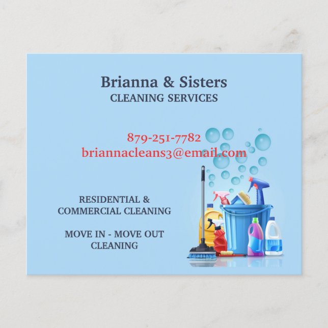 Flyer Serviço de Limpeza (Frente)