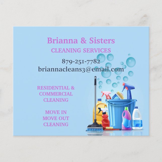 Flyer Serviço de Limpeza (Frente)