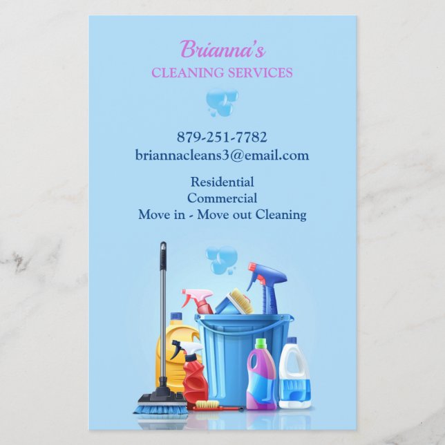 Flyer Serviço de Limpeza (Frente)