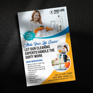 Flyer Serviço de Limpeza Casa Escritório Empregada Domés