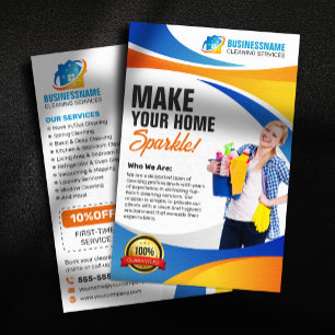 Flyer Serviço de Limpeza Casa Escritório Empregada Domés