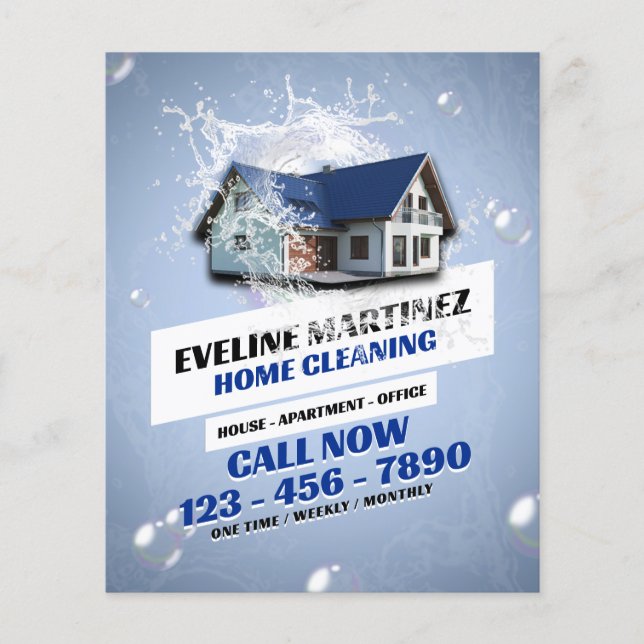 Flyer Serviço de limpeza de água salgada (Frente)