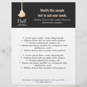 Flyer Serviço de Limpeza de Penas Douradas do House Cle