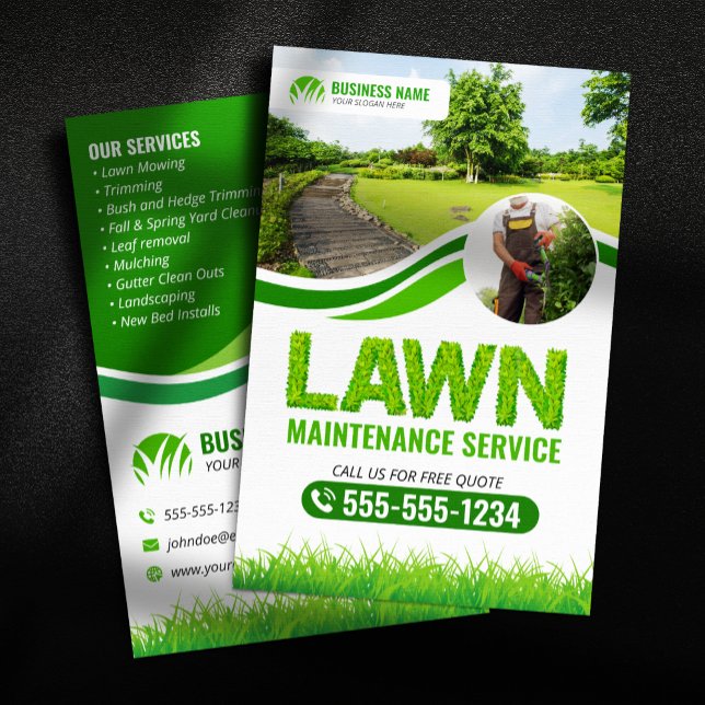 Flyer Serviço de Manutenção de Jardim Verde Paisagismo C (Criador carregado)