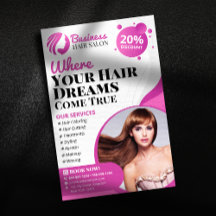 Serviço de Salão de Cabeleireiro Moderno e Maquiad