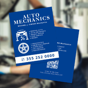 Flyer Serviço móvel de mecânico profissional de reparo d