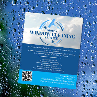 Flyer Serviço Profissional de Limpeza de Janela Personal
