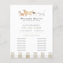 Serviços de Animais em Aquarela - Empresa de Cuida