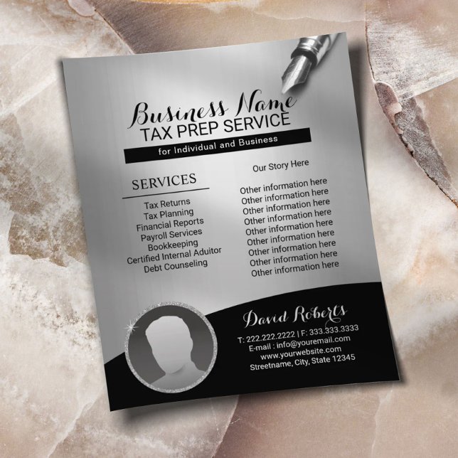 Flyer Serviços de consultoria da empresa para preparação (Criador carregado)