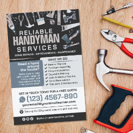 Flyer Serviços de Faz-tudo - Reparo e Manutenção Domésti