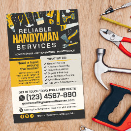 Flyer Serviços de Faz-tudo - Reparo e Manutenção Domésti