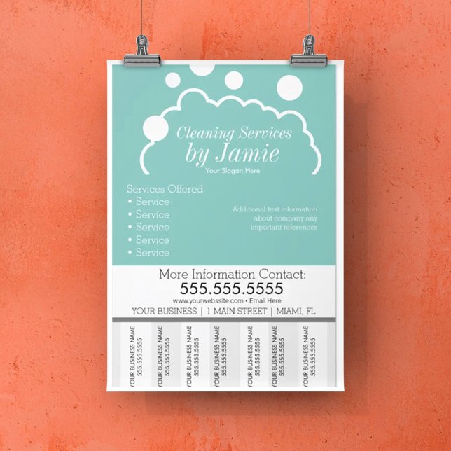 Flyer Serviços De Limpeza Suds Rasgar Fitas (Criador carregado)