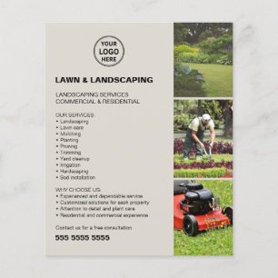 Flyer Serviços de Paisagismo e Manutenção de Jardins