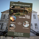 Flyer Serviços de Restauração Doméstica<br><div class="desc">Apresentação do nosso Business Flyer dos Serviços de Restauração Doméstica Este folheto é uma ferramenta poderosa para conectar-se com proprietários que precisam de serviços especializados de reparo e renovação. Este panfleto que chama a atenção destaca serviços essenciais como a recuperação de danos causados por água, incêndios e ventos, garantindo aos...</div>