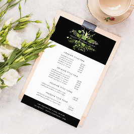 Flyer Serviços e Preços de Práticas Selvagens