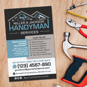 Flyer Serviços para o Handyman - Reparo e Manutenção Dom